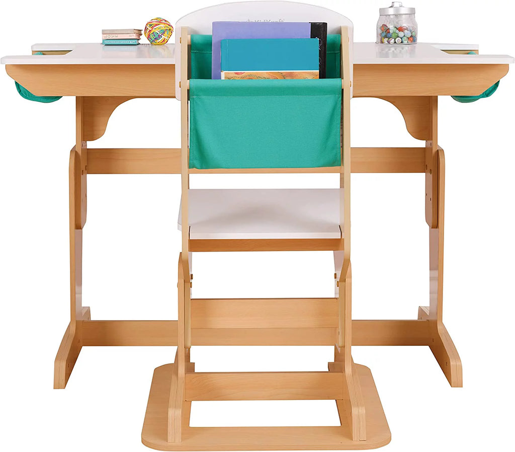 Adjustable Wooden Desk and Chair H459