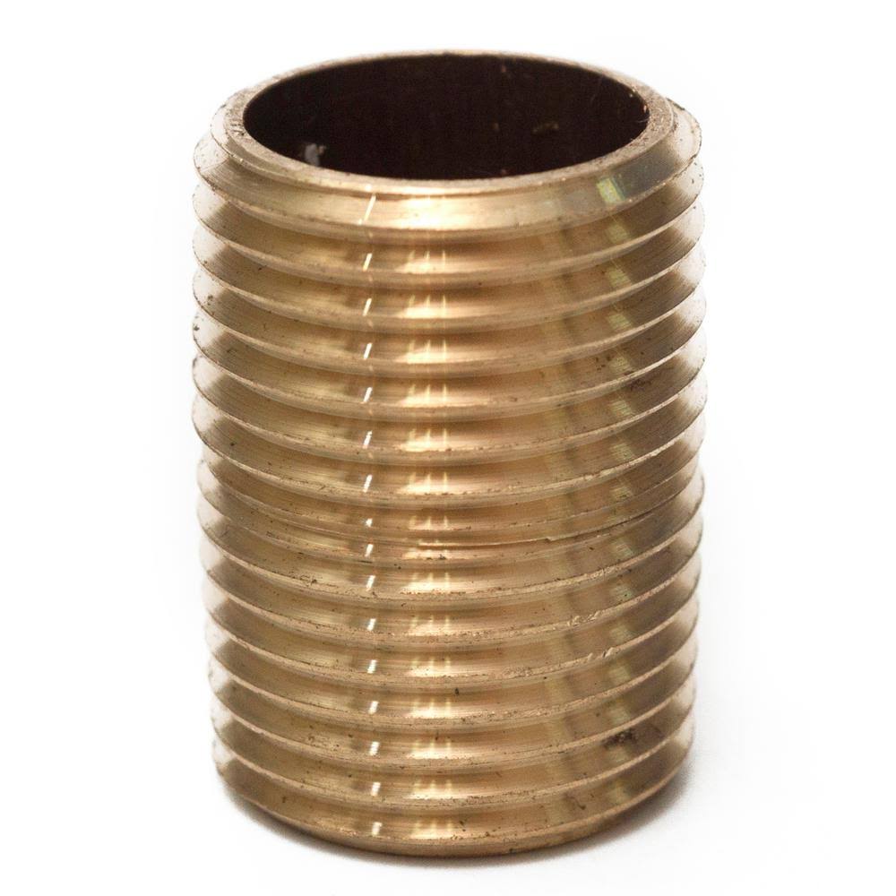 1/2 in. MIP Brass Pipe Close Nipple Fitting 25-Pack K737157