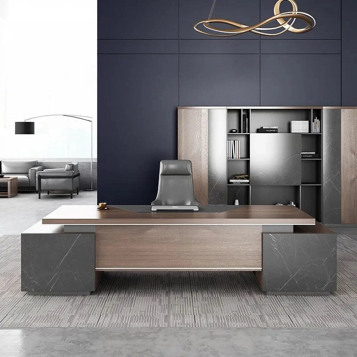 Modern Wooden Executive Office Desk F26371