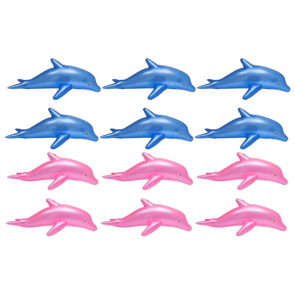 12pcs Pvc Inflatable Dolphin Toys Outdoor Toys P59768