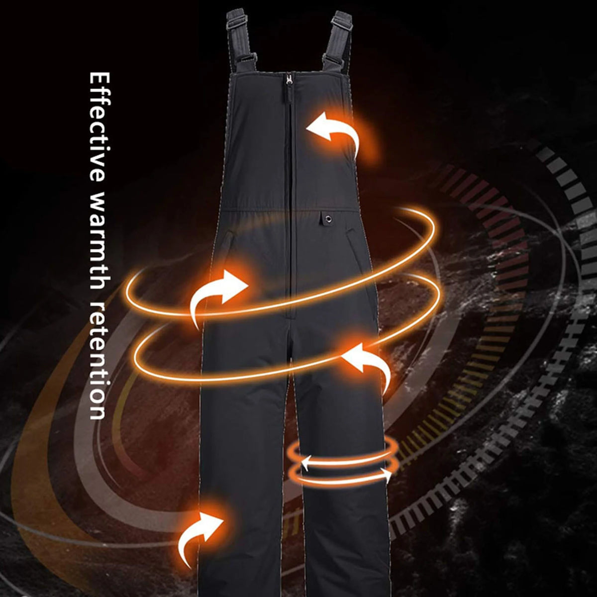 Kids Waterproof Snow Ski Bibs Overalls Long Insulated Ski Pants B7837