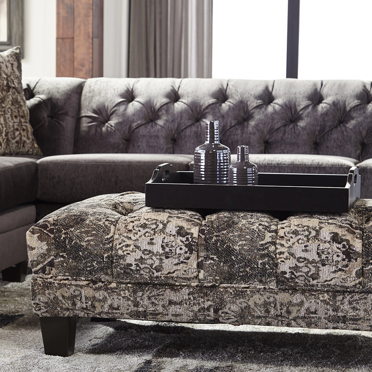 Oversized Tufted Ottoman C69848