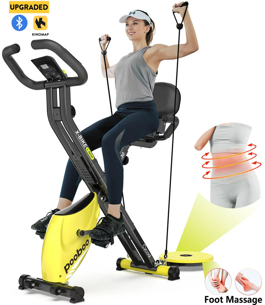 4in1 Folding Exercise Bike Stationary Magnetic K45012