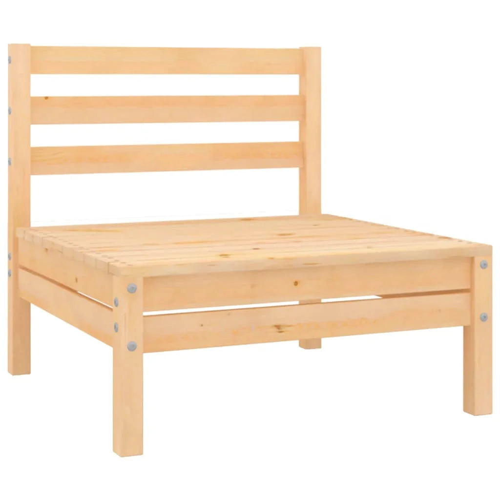 Solid Wood Pine Patio Sofas 2 pcs G851