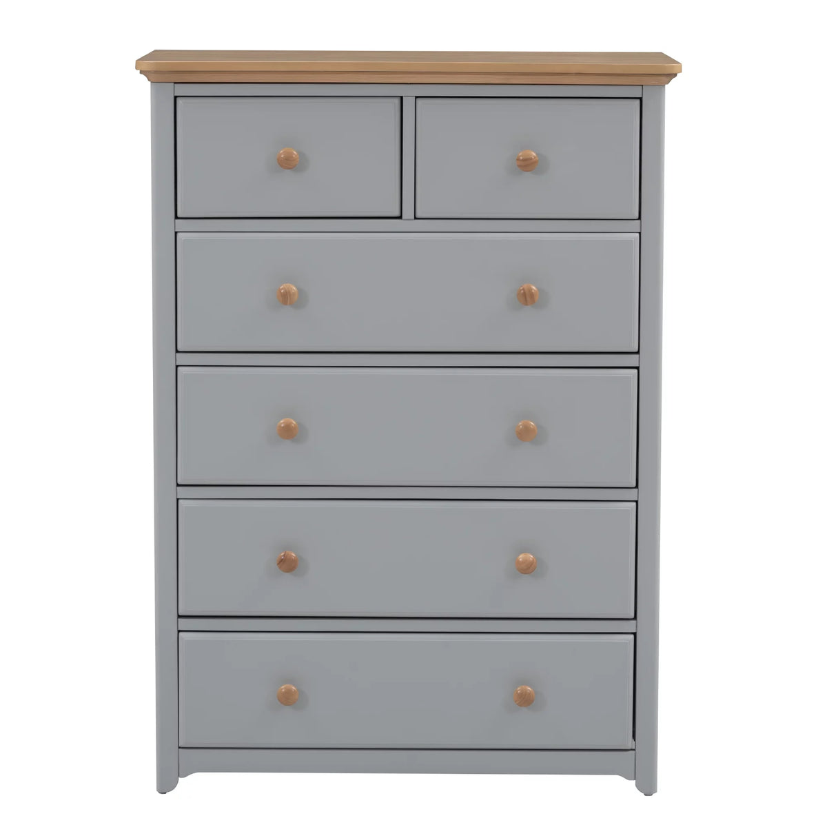 Rustic Wooden 6 Drawer Storage Cabinet W190010