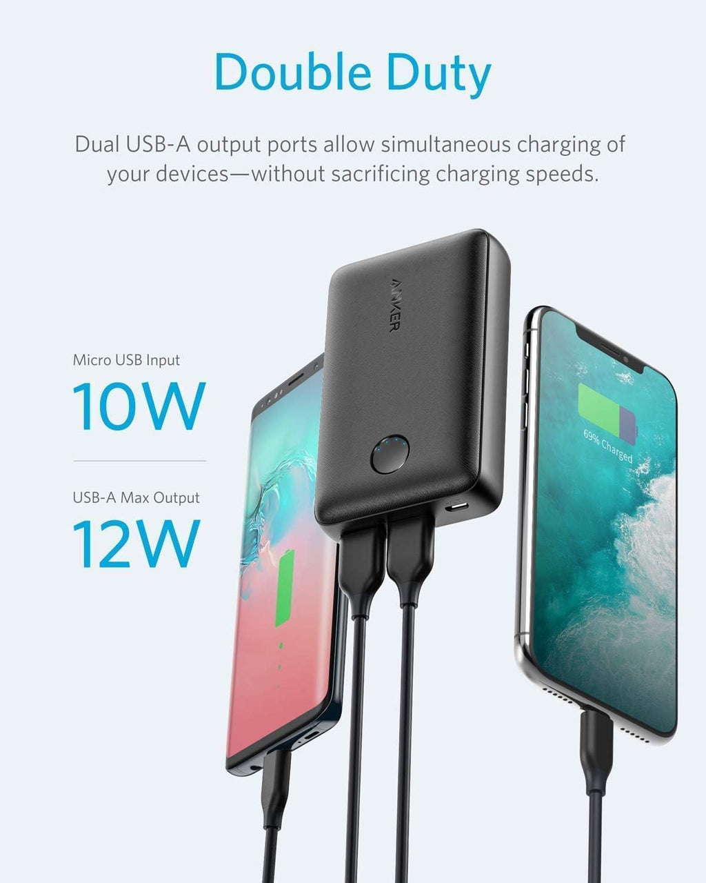 10000mAh Dual USB Portable Charger T2986