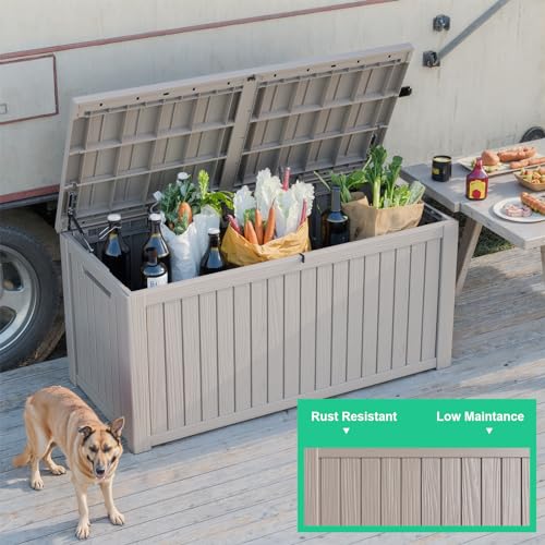 100 Gallon Waterproof UV Resistant Resin Deck Box E382184