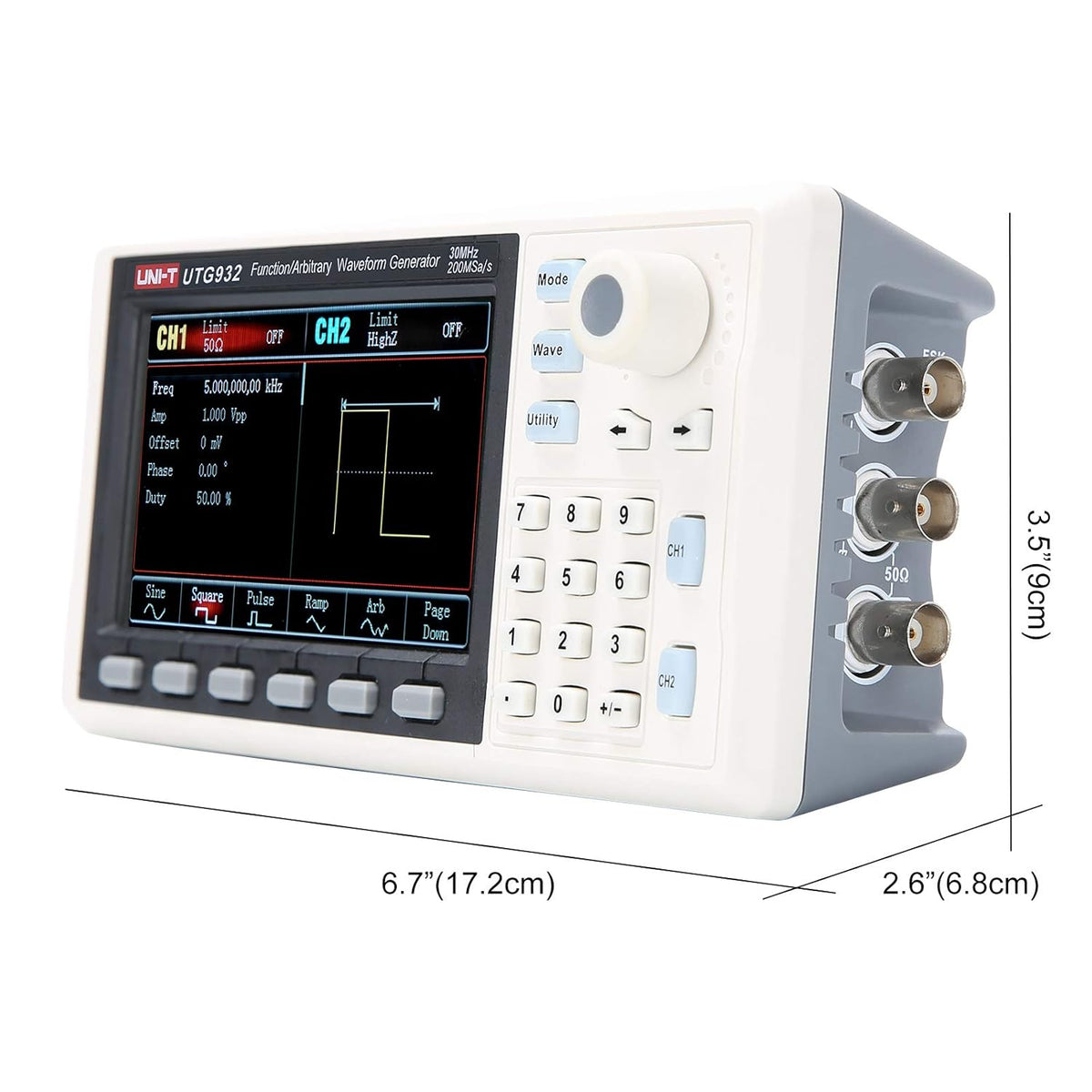 30 MHz Dual-Channel Function Generator Arbitrary Waveform K51043