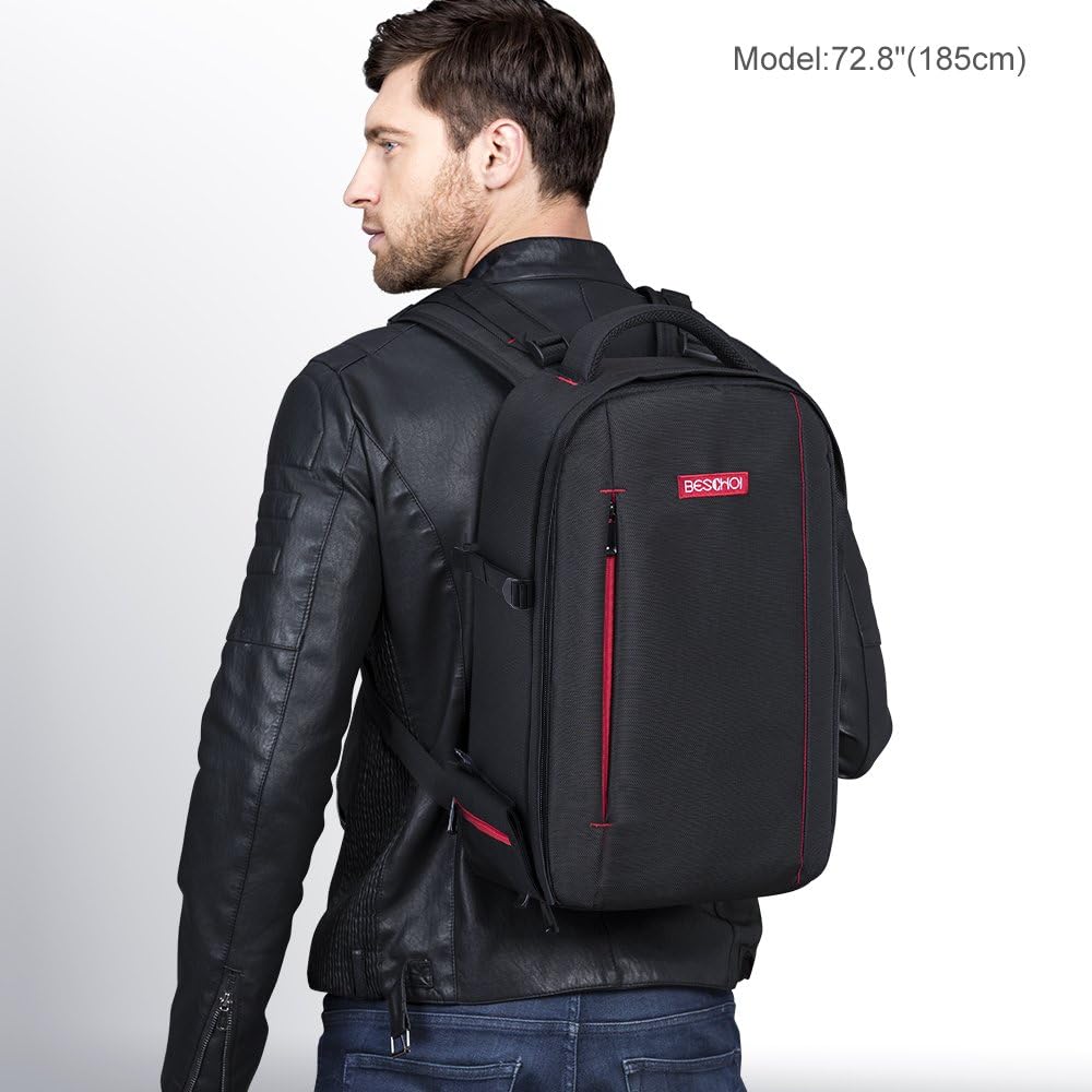 Black Large Waterproof DSLR Camera Backpack O49048