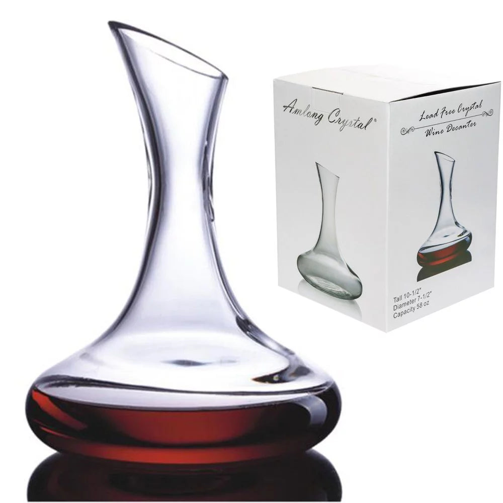 Lead Free Crystal Wine Decanter 58 oz L16075