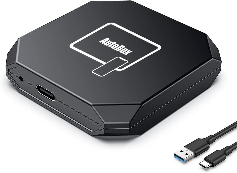 Wireless CarPlay Adapter Dongle for Most Cars (Black) Y15909