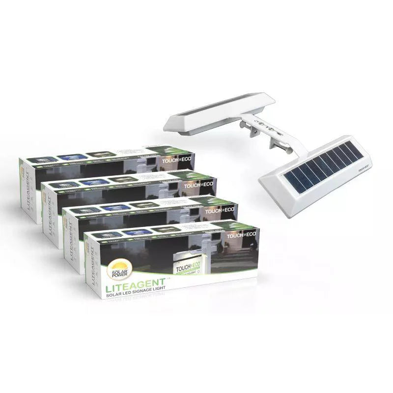 Solar Dual Sided LED Sign or Post Light 1 2 or 4 Pack O33827