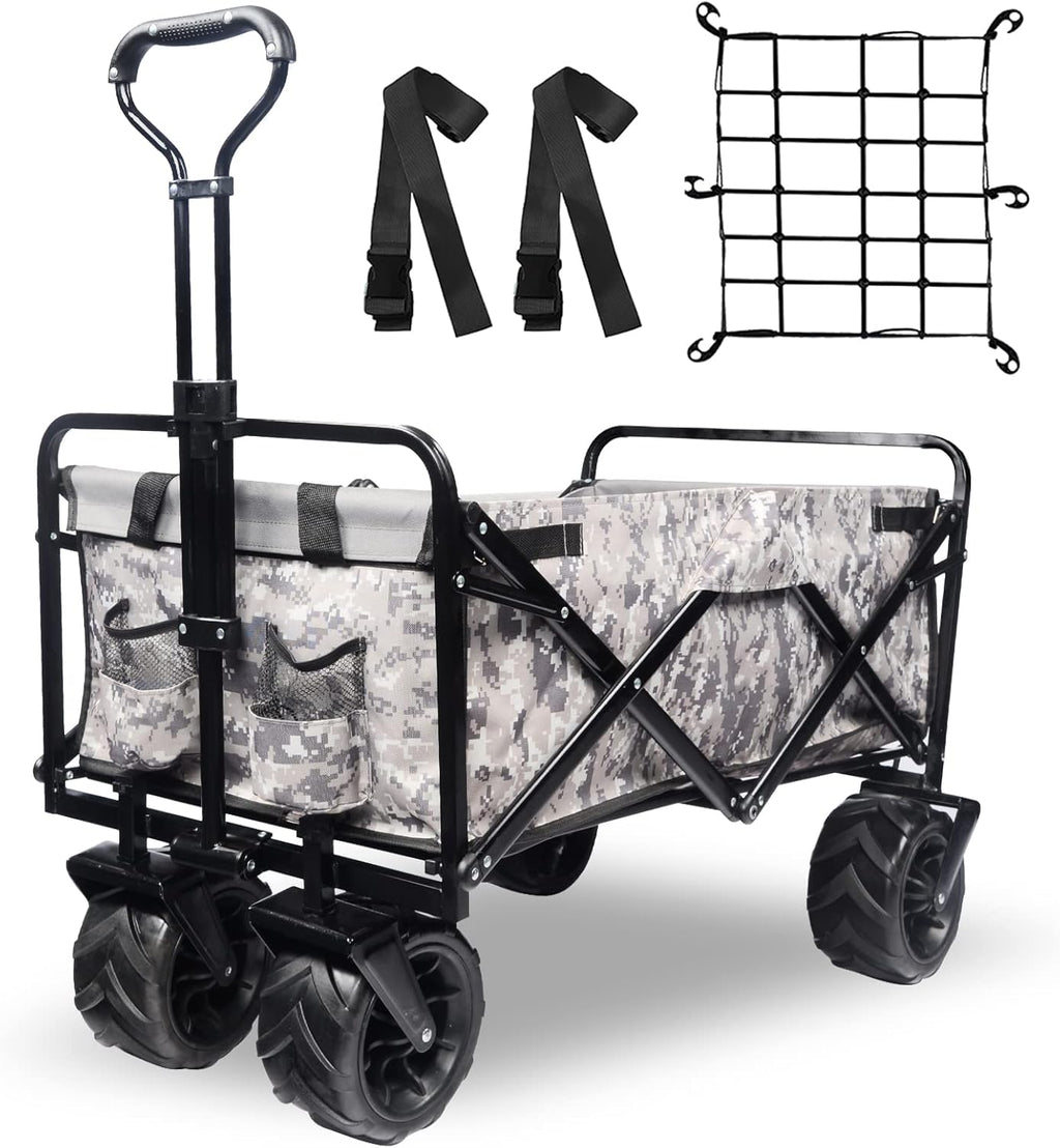 Collapsible Heavy Duty Wagon Cart with All-Terrain Wheels P6720
