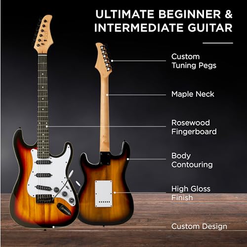 Natural Full Size Electric Guitar Starter Kit J552206