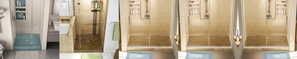 Single Curb Shower Pan with Right Drain Z466118