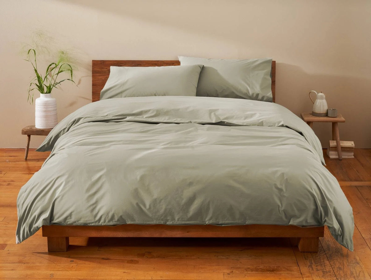 300 Thread Count Organic Percale Fitted Sheet Twin XL E7890