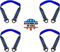 Blue 4 PK Heavy Duty Axle Straps with D Ring F516044
