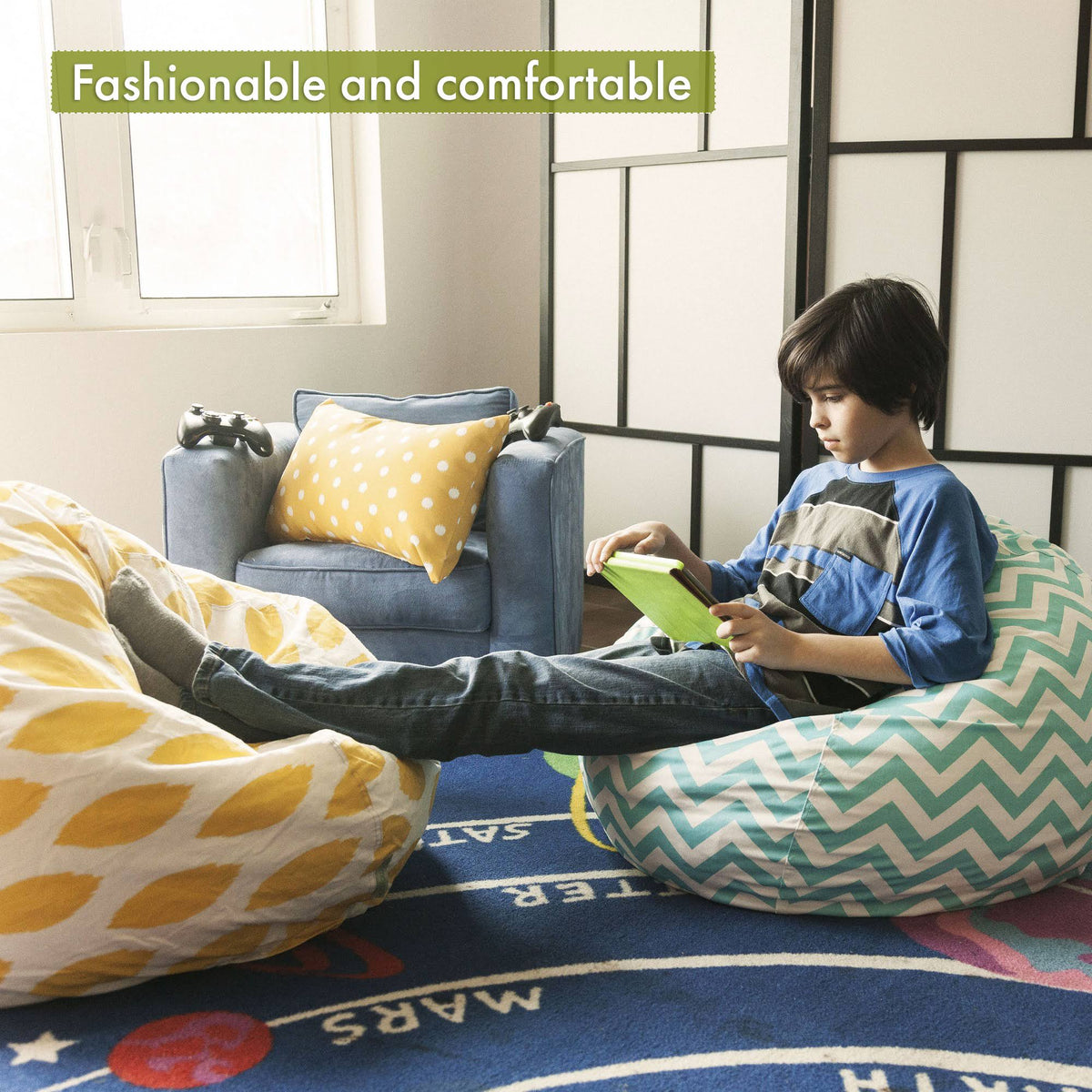 Navy Blue Bean Bag B234