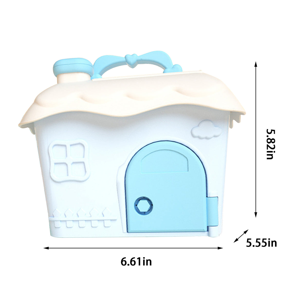 Blue Kids Dollhouse Storage Box P80285