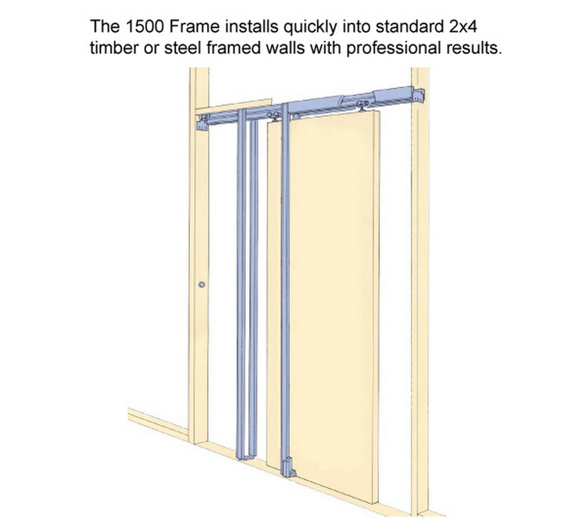 Solid Wood Interior Sliding French Double Pocket Doors 48 x 96 inches G67142