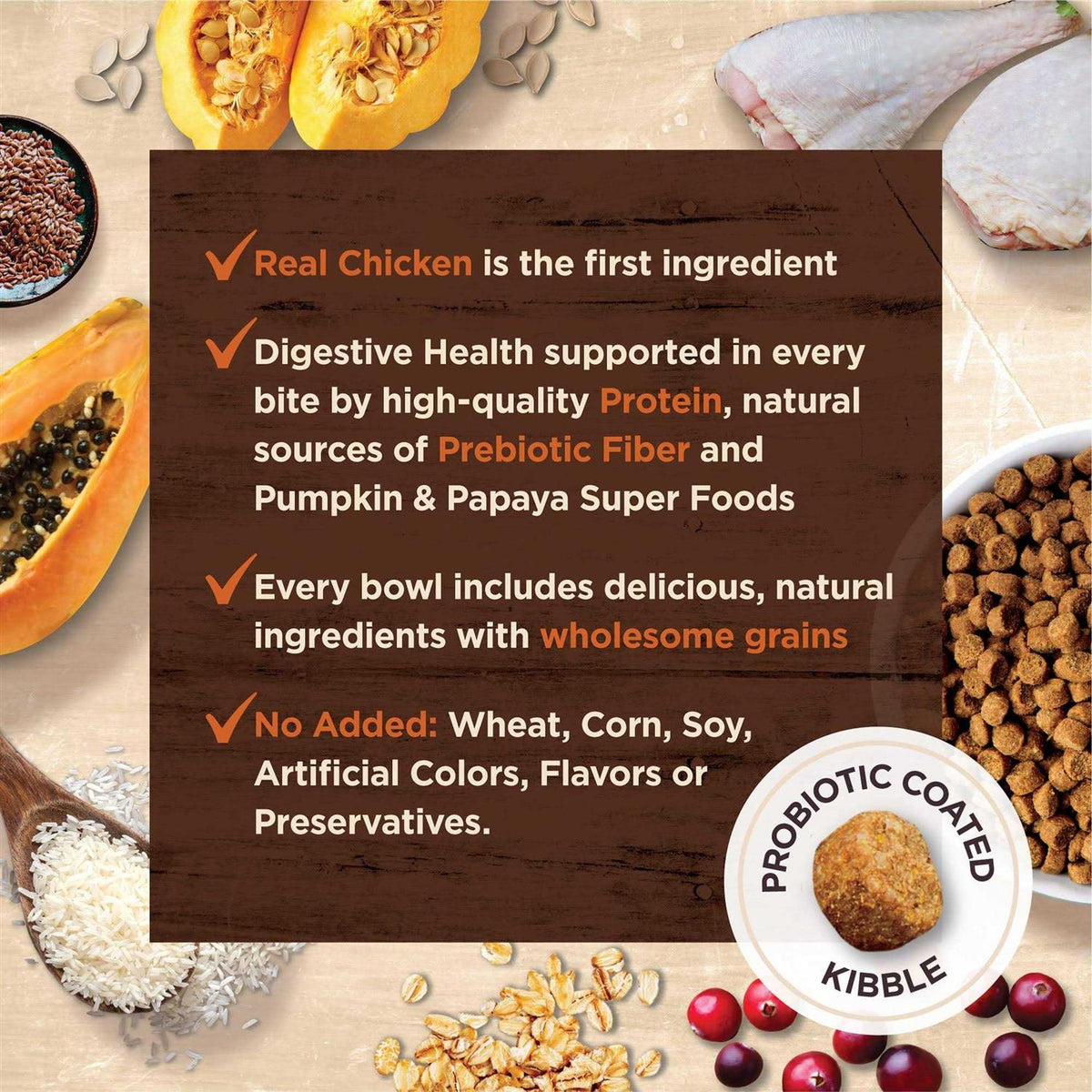 Chicken & Rice Dry Cat Food T955