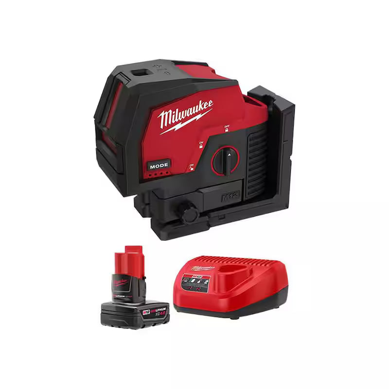12-Volt Cordless Green Laser Level with Battery and Charger R7699