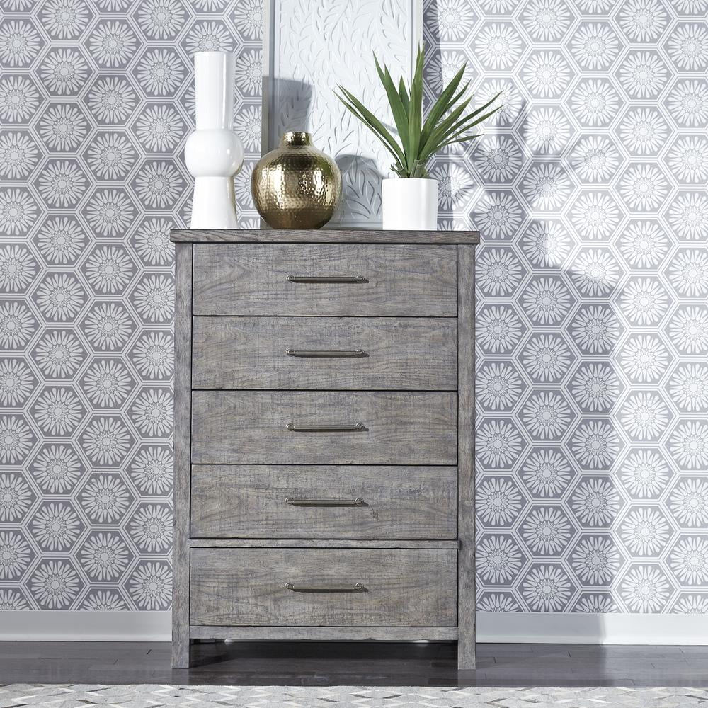 Dark Gray 5 Drawer Chest A702