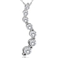 1ct Diamond Journey Pendant 14K White Gold S593401