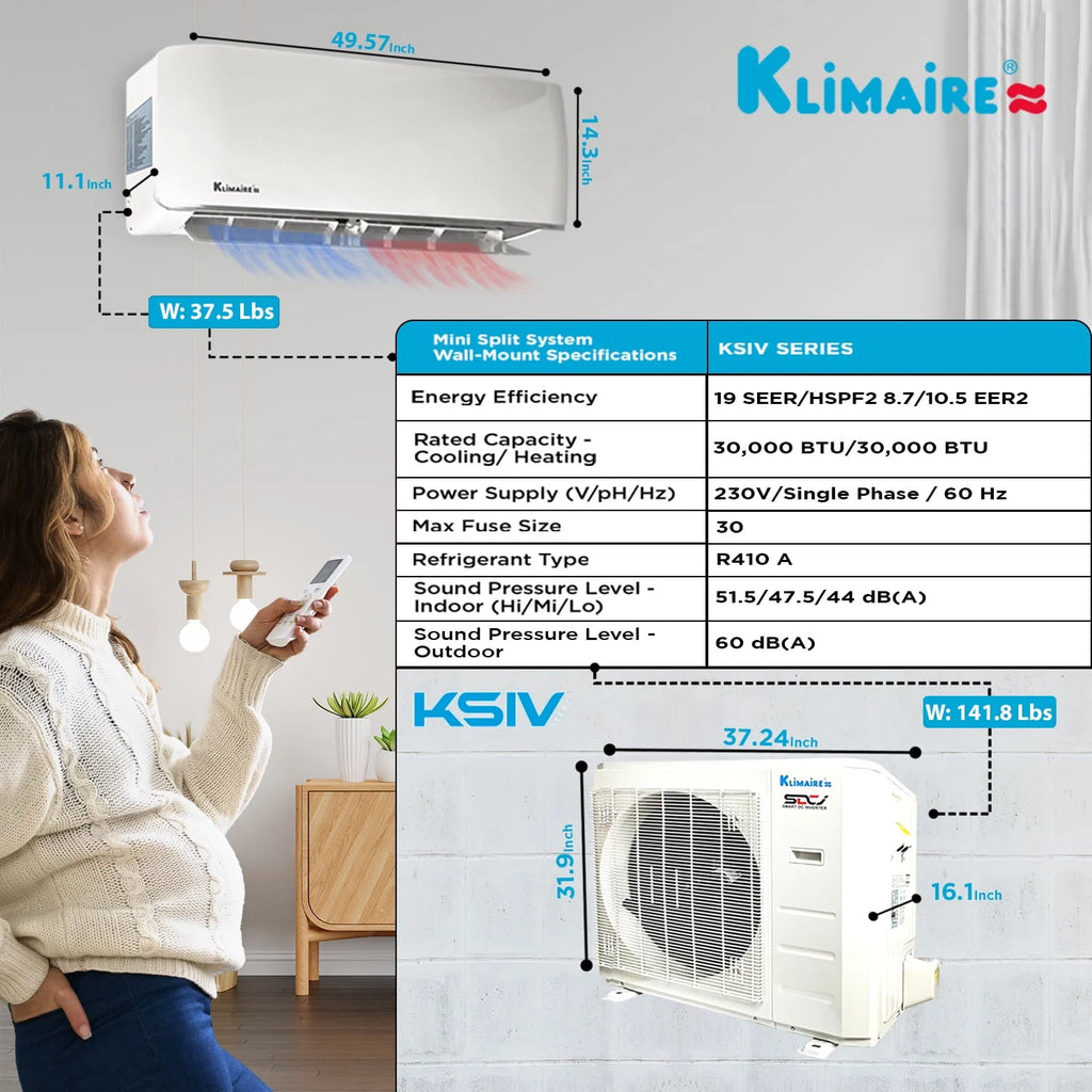 18,000 Btu 19 SEER2 Ductless Mini-Split Heat Pump Air Conditioner H4572
