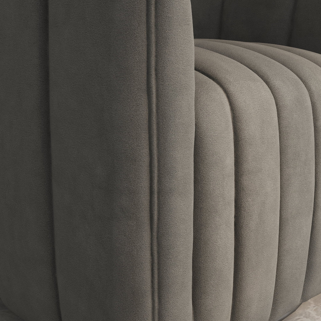 Mid Century Swivel Barrel Sofa Chairs T35674