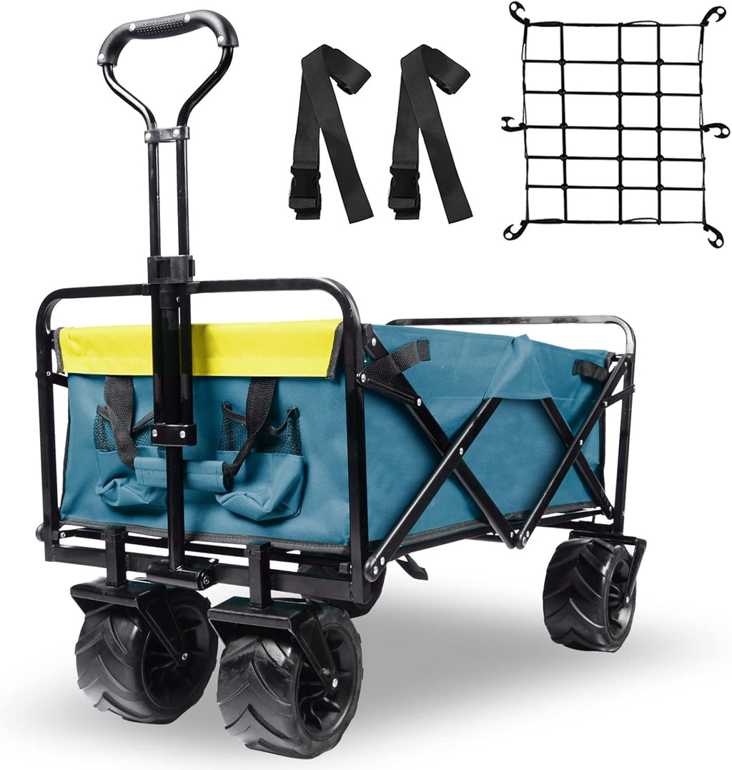 Collapsible Heavy Duty Wagon Cart with All-Terrain Wheels P6720