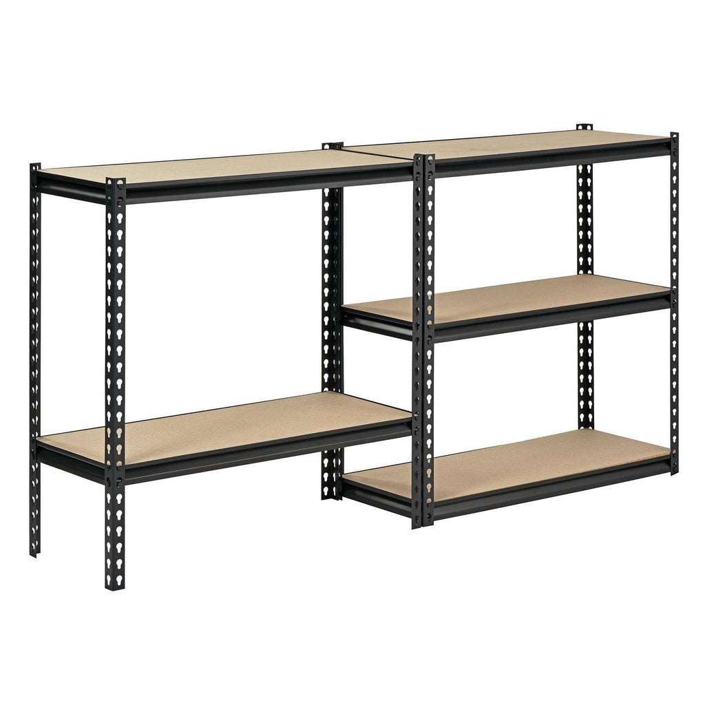Steel Storage Rack, 5 Adjustable Shelves, 3200 lb. Capacity, Black K240
