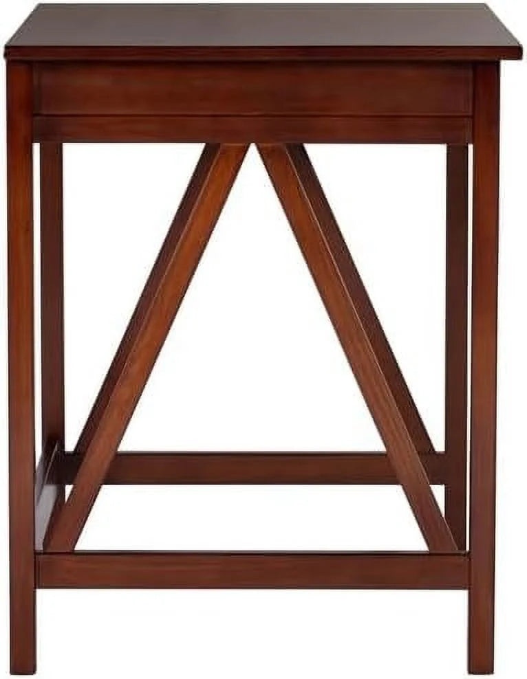 Wood Writing Desk in Antique Tobacco Brown W844