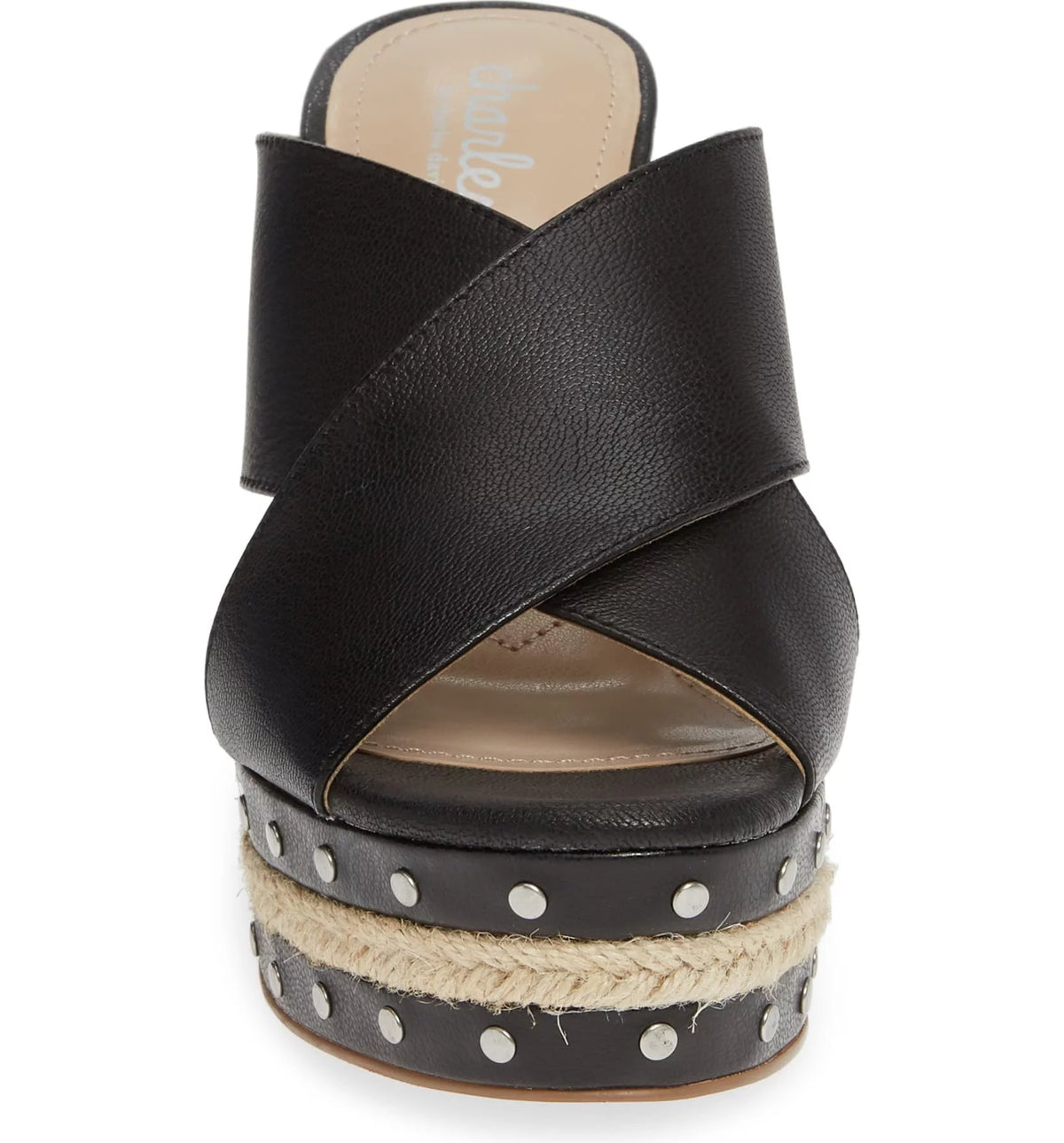 Black Espadrille Platform Wedge Heel Sandals I789