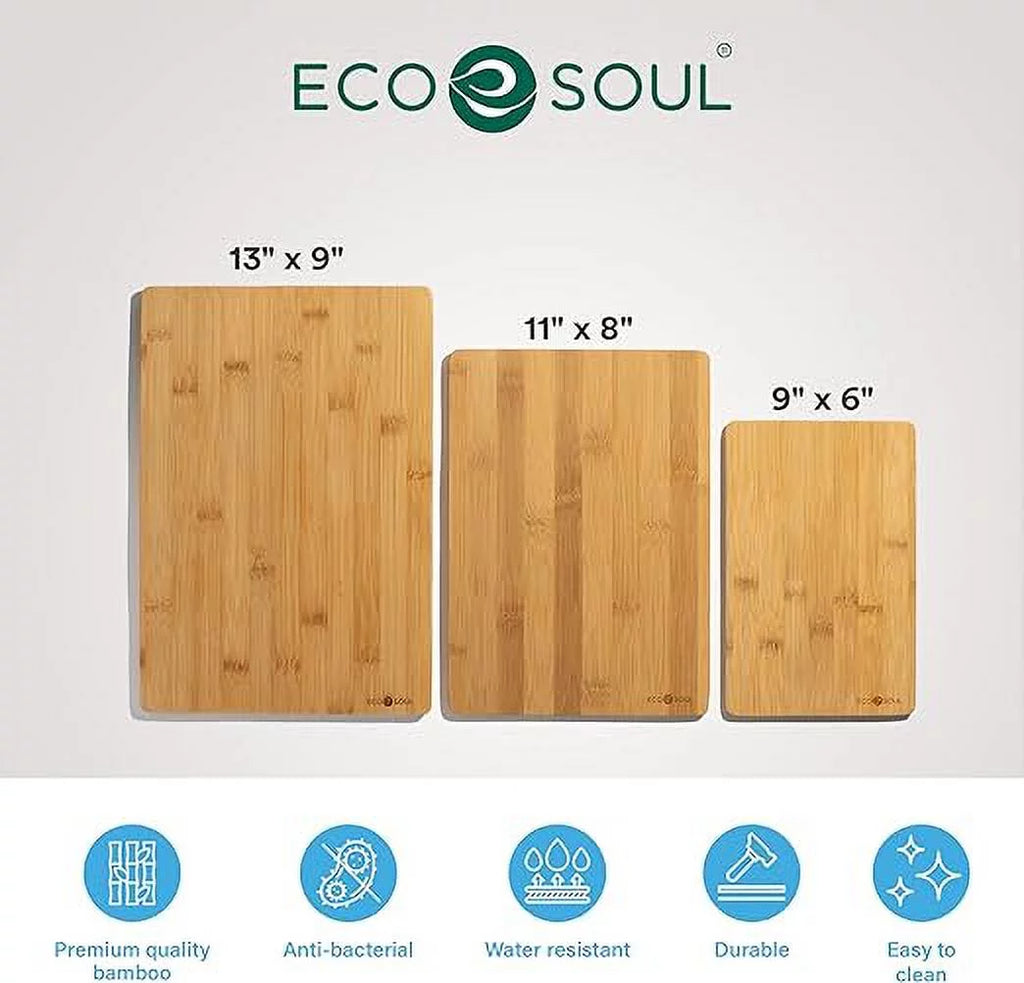 Bamboo Cutting Board Set of 3 H238
