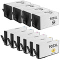 HP 902XL Black & Color 10-Pack High Yield Ink Cartridges C354