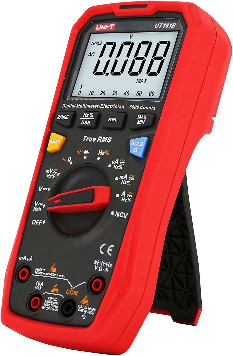 Digital Multimeter True RMS 6000 Counts 1000V AC/DC NCV Pack of 2 F223