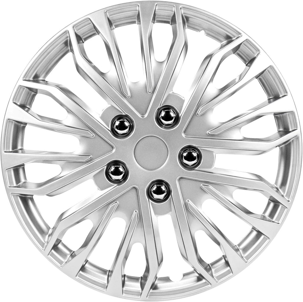 16 Inch Silver Universal Hubcap Wheel Covers Set of 4 H149