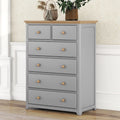 Rustic Wooden 6 Drawer Storage Cabinet W190010