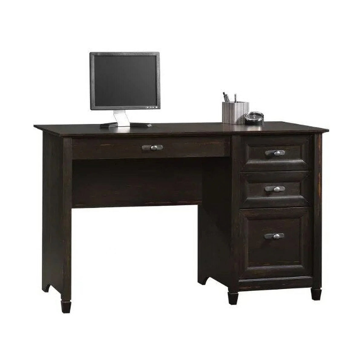 Antiqued Black Paint Finish Computer Desk T443691