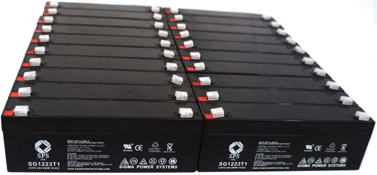 12V 2.3 Ah Replacement Battery 24 Pack F39792