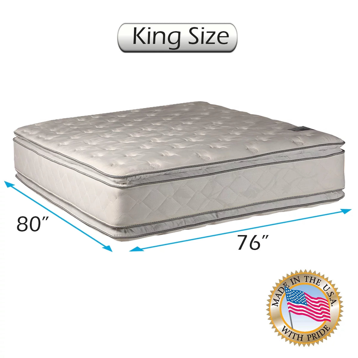 King Medium Soft PillowTop Mattress Only V64353