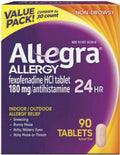 90 tablets 180mg Non-Drowsy Allergy Relief Y94231