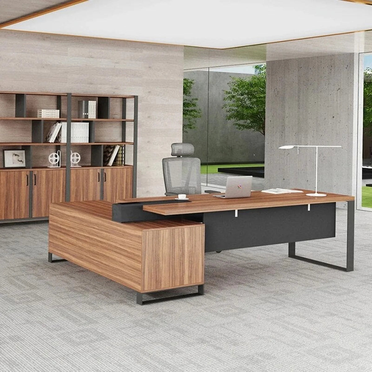 Modern Wooden Executive Office Desk F26371