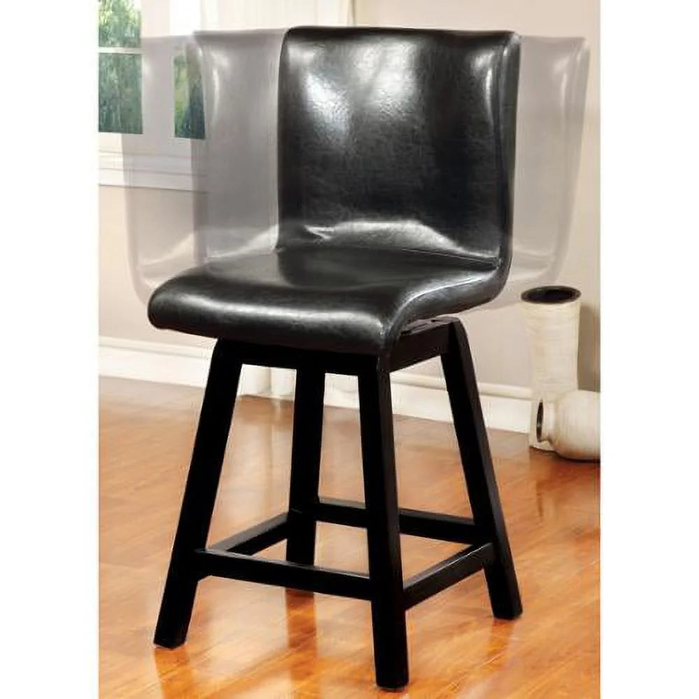 Black Counter Height Chairs Set of 2 M847