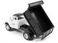 1/87 White Black Top Diecast Dump Truck Model T426659
