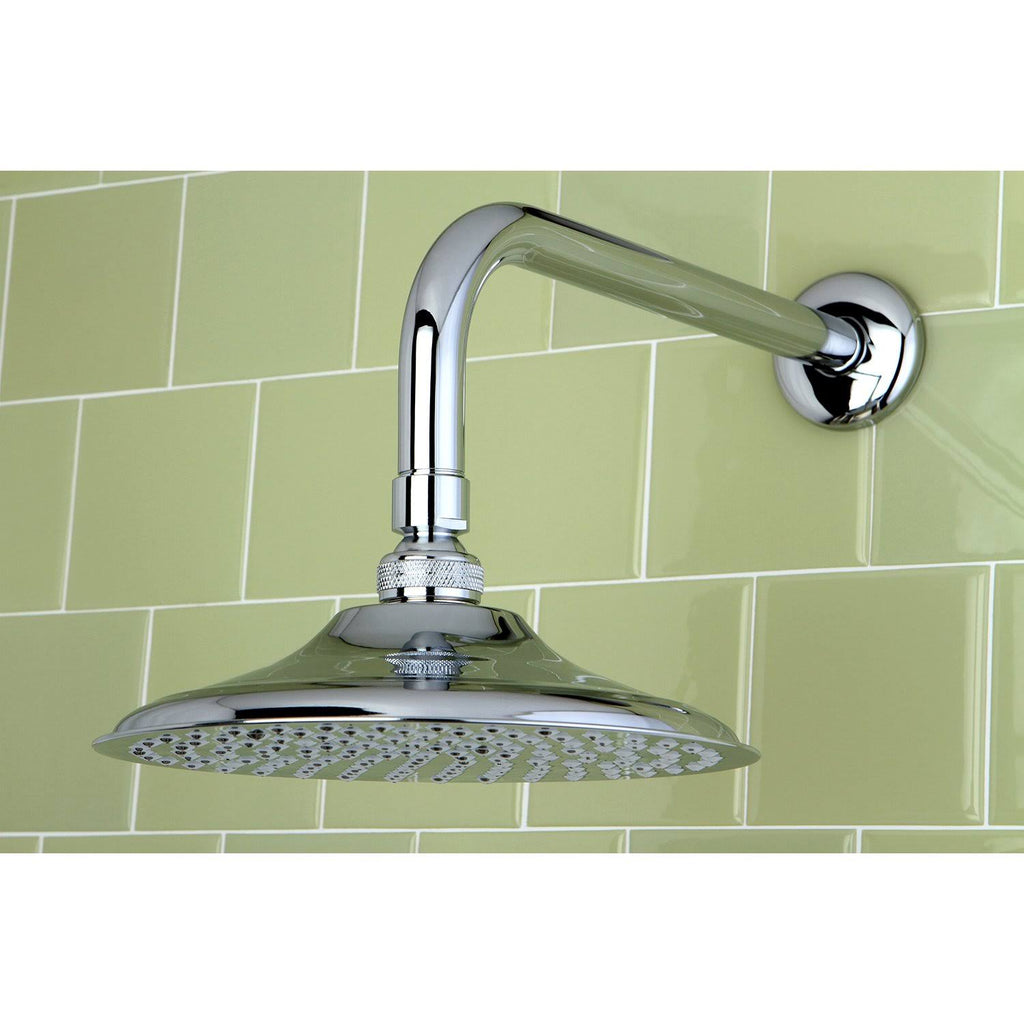 Brushed Nickel Shower Head with Shower Arm E192