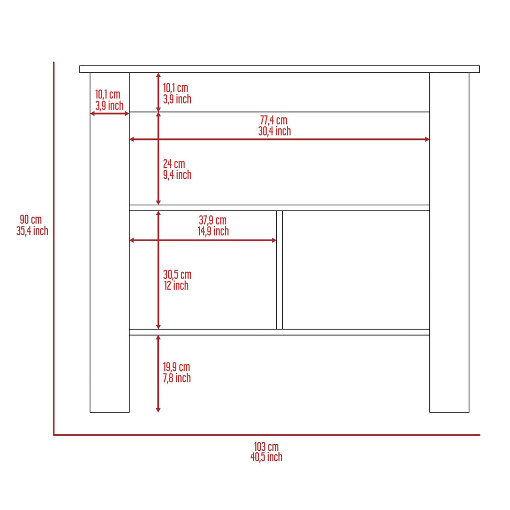 White Painted Kitchen Island L185731