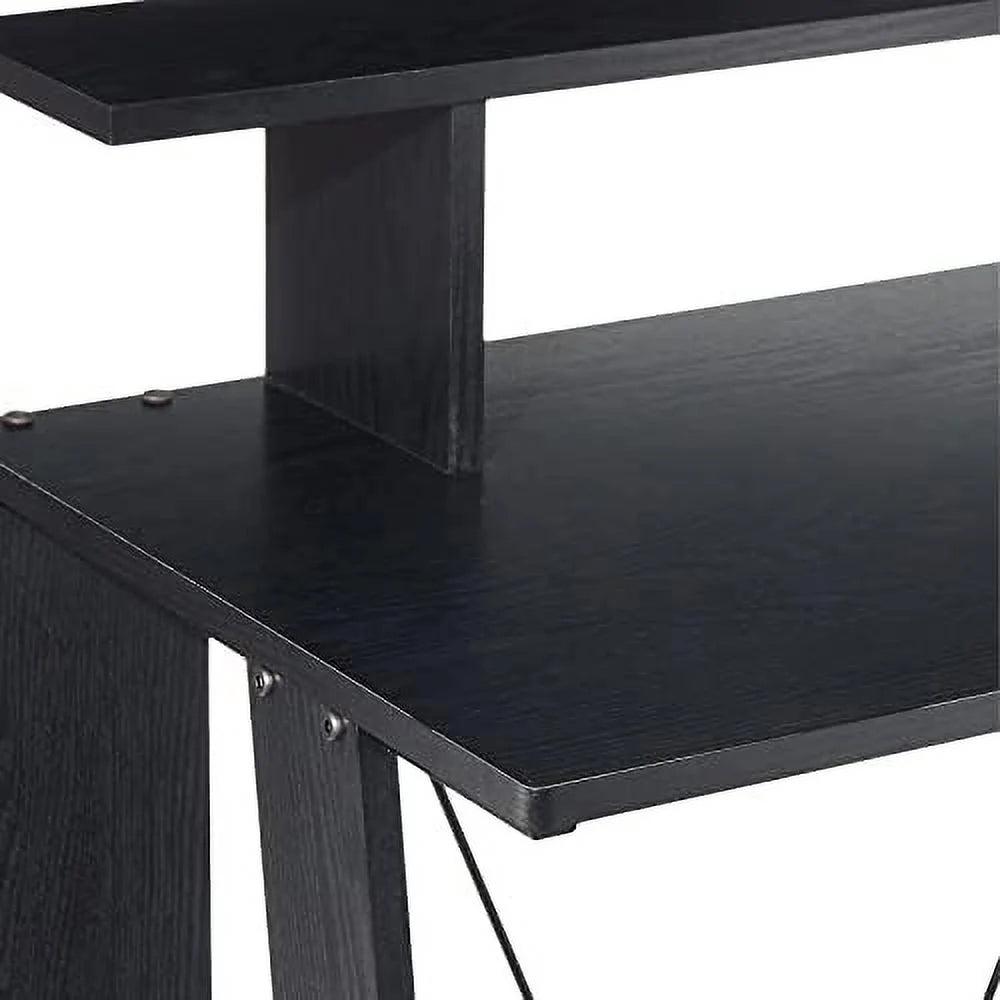 32'' Corner Computer Desk with Shelves W453