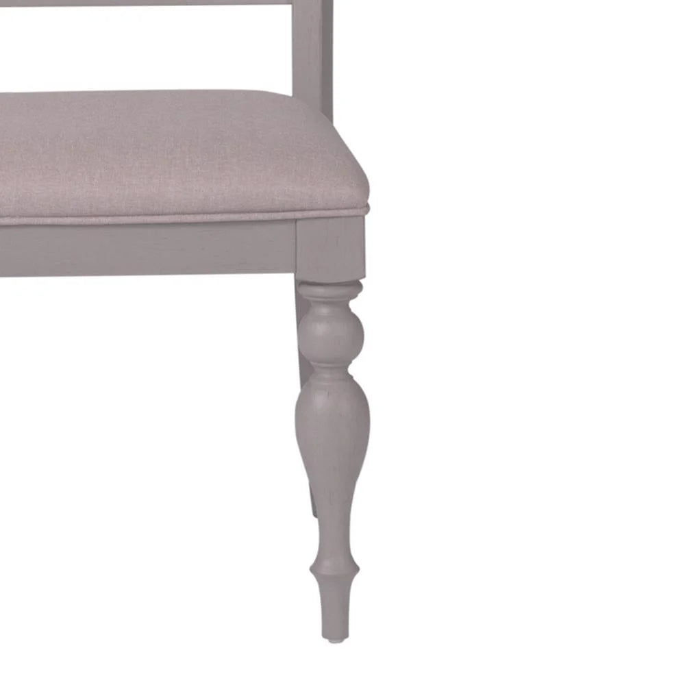 Set of 2 Grey Slat Back Side Chair V2421